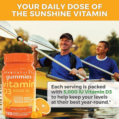 Vitamin D3 gummies for bone, mood, and immune health