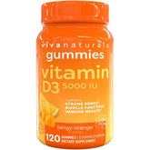 Daily high-potency Vitamin D3 gummy supplement for adults