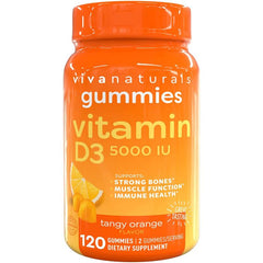 Daily high-potency Vitamin D3 gummy supplement for adults