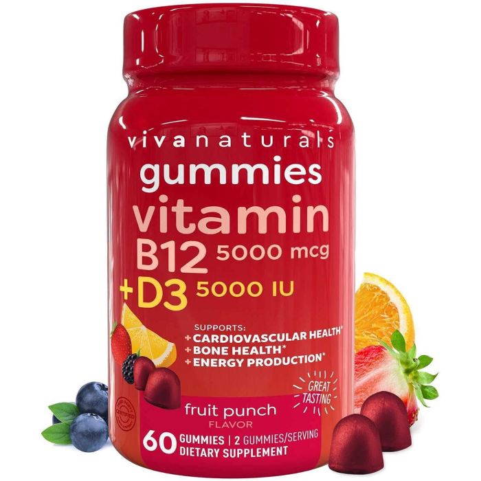 Made in USA label on Viva Naturals immune support gummies bottle