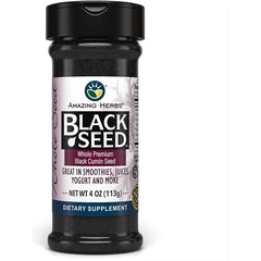"Amazing Herbs Whole Black Cumin Seed – 16 oz ground powder, immune and digestive support"