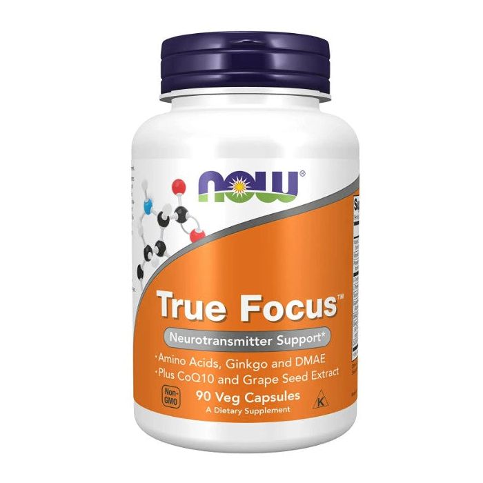 NOW True Focus Neurotransmitter Support 90 Veggie Caps Amino Acids