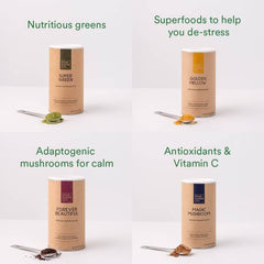 Top-down view of 4 Your Super mix packets – immunity support superfoods