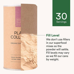 Measuring scoop in powder with vibrant natural color