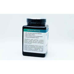 Supplement Facts label showing 1000 mg ashwagandha and ginger blend