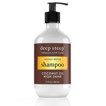 Deep Steep Coconut Oil High Shine Instant Repair Shampoo 17 Oz - supplementcorner
