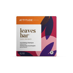 Attitude Leaves Bar Nourishing Shampoo Bar Sandalwood 4oz Cruelty Free - supplementcorner