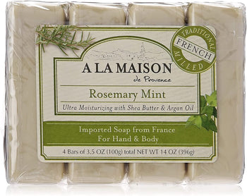 A LA MAISON HYPOALLERGENIC UNSCENTED SOAP BARS FOR HAND AND BODY