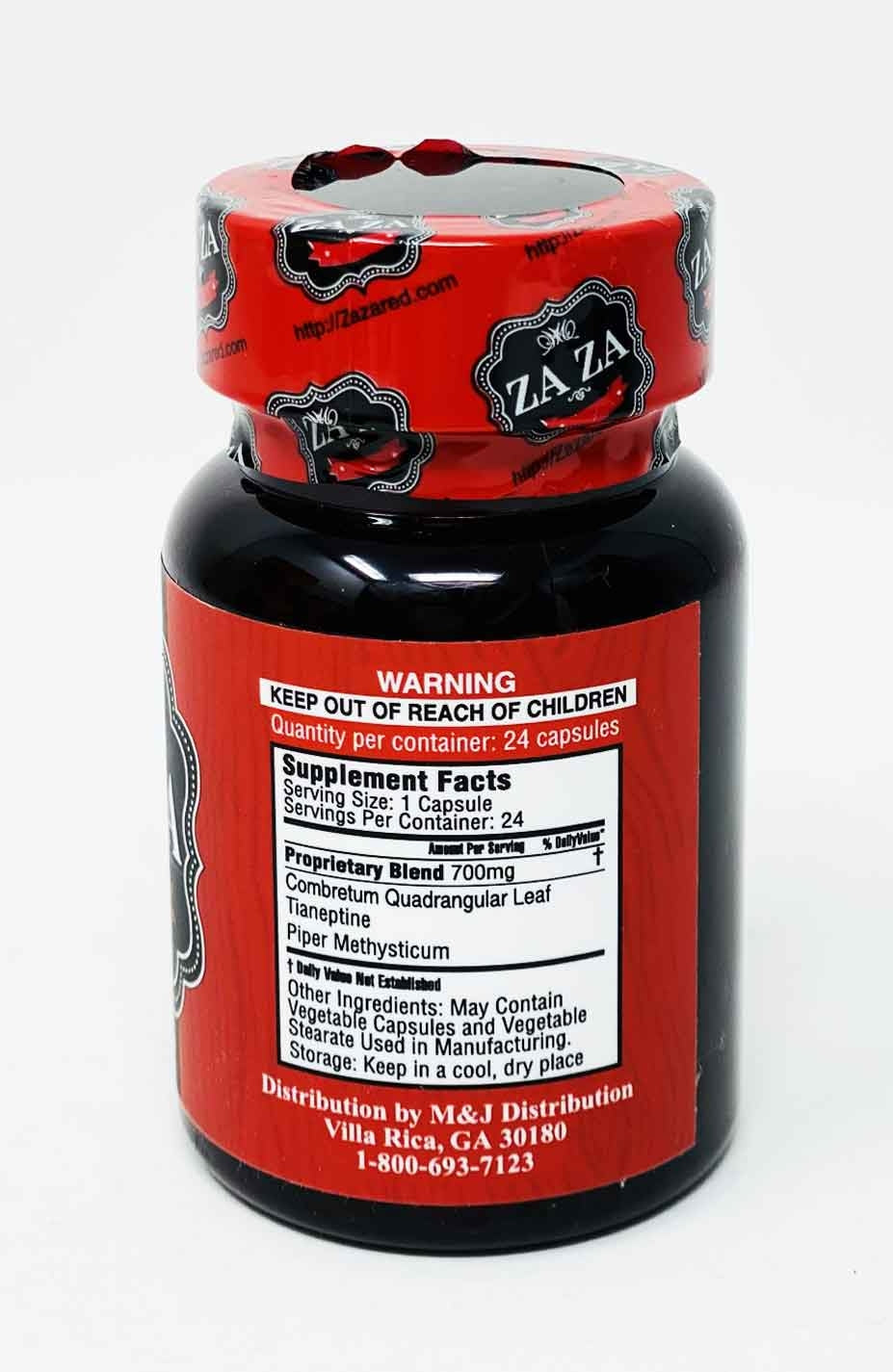 Za Za Red Extra Strength 700mg Energy 24 Pills Bottle - supplementcorner.com