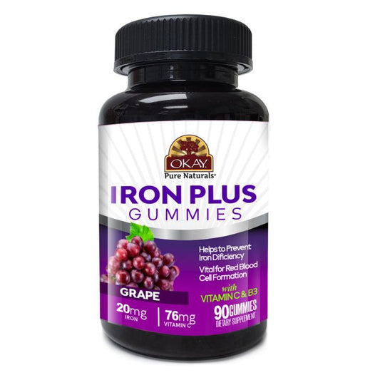 Okay Gummies Iron Plus Review: Energize Your Day with Grape-Infused Goodness