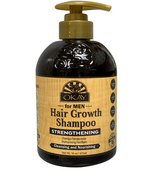 OKAY Men Hair Growth Shampoo – Strengthen & Nourish Formula, 16 oz / 473 ml