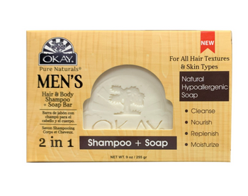 OKAY Men's 2-in-1 Shampoo + Soap Bar Review – Efficient Grooming Solution
