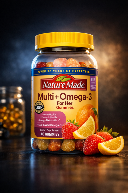 Nature Made Multivitamin For Her + Omega-3 Fruit Flavored Gummies Review