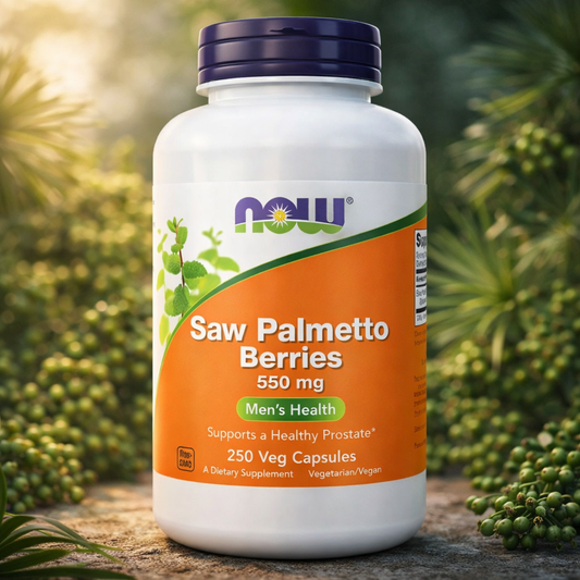 NOW Saw Palmetto Berries 550mg Men's Health 250 Veggie Caps