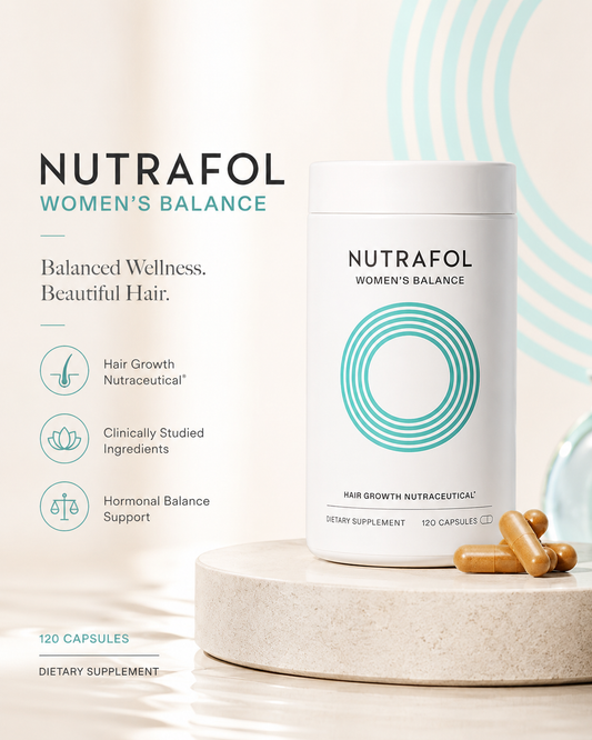 Nutrafol Women’s Balance Hair Growth Supplement Review: Menopause Hair Support in 120 Capsules