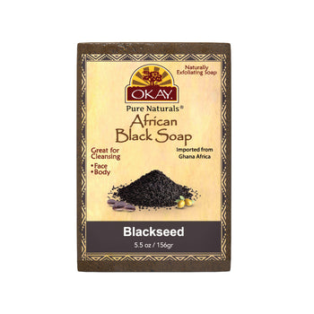 OKAY Pure Naturals African Black Soap Blackseed 5.5oz / 156gr