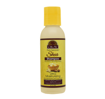 OKAY Pure Naturals Shea Ultra Moisturizing Shampoo 2 oz / 59 ml – Hydrating Formula