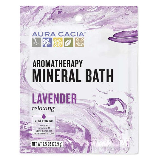 Aura Cacia Aromatherapy Mineral Bath – 2.5 oz (No Animal Testing)