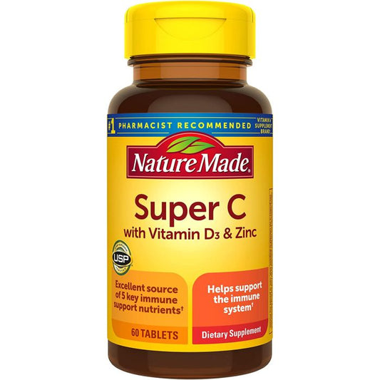Super C with Vitamin D3 & Zinc – Comprehensive Daily Immune Support