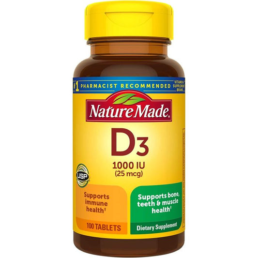 Vitamin D3 1000 IU Tablets – Daily Support for Bone, Muscle & Immunity