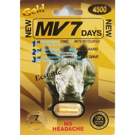 MV-7 Gold Pill 4500mg – Male Sexual Performance Enhancer