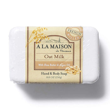 A La Maison Oat Milk Moisturizing Bar Soap – 8.8 oz Hand & Body Natural Cleanser