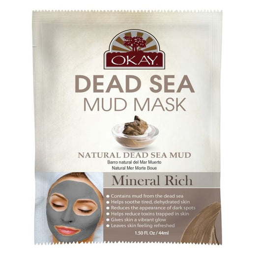 OKAY Pure Naturals Dead Sea Mud Mask – 1.5 oz (44ml Travel Size)