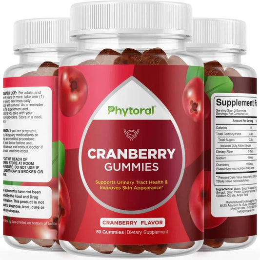 Phytoral Cranberry 60 Gummies Urinary Tract Support Supplement