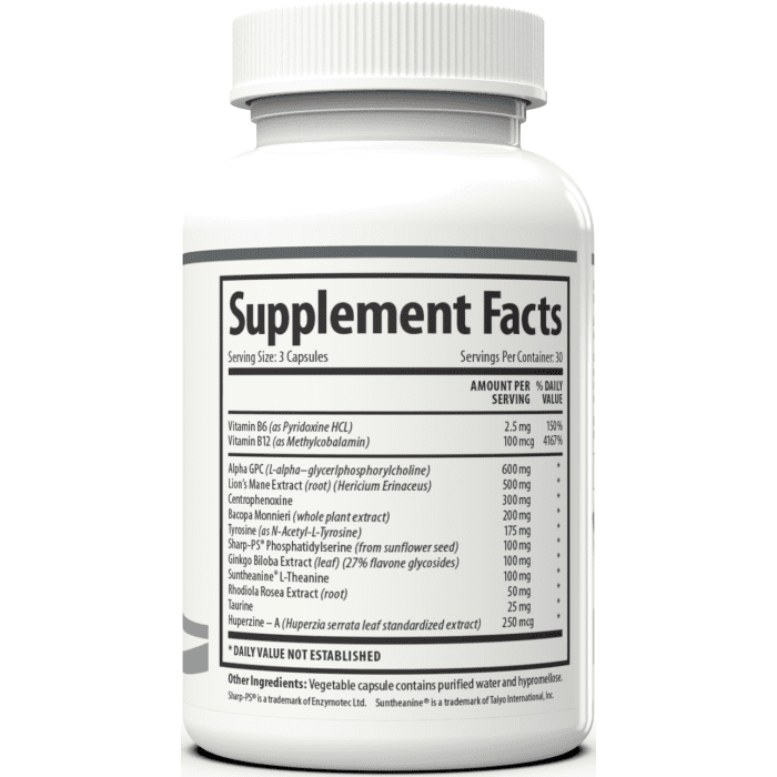 Boost mental clarity and focus – 1 Body Brain Support with Rhodiola Rosea, 90 capsules.