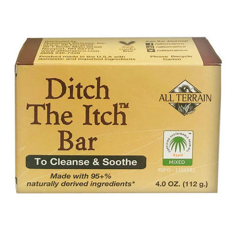 All Terrain Ditch The Itch bar soap 4 oz soothing cleansing soap for sensitive skin