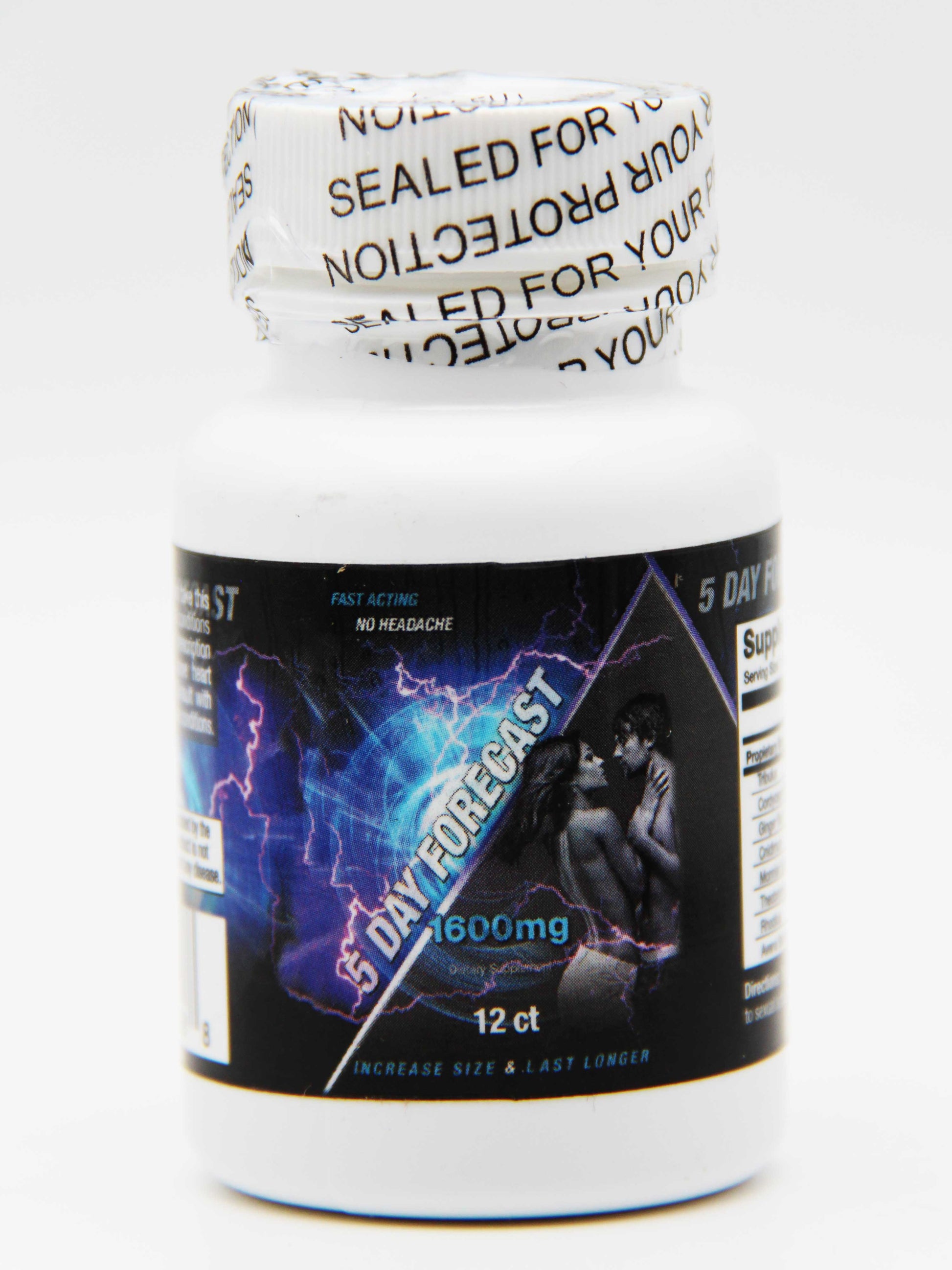 5 Day Forecast 1600mg 12 Pills  Male Supplement