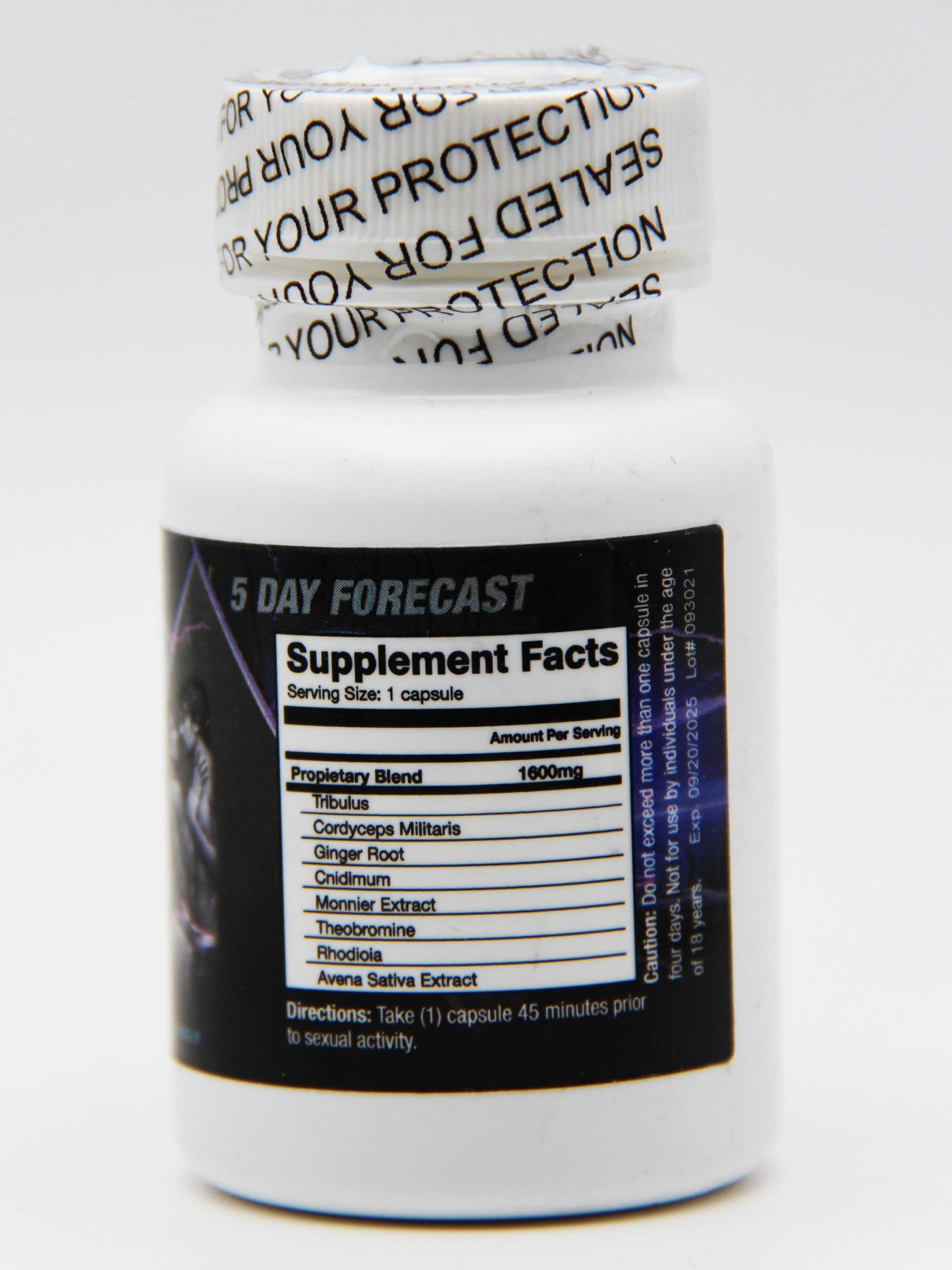5 Day Forecast 12 Pills Jar Male Supplement
