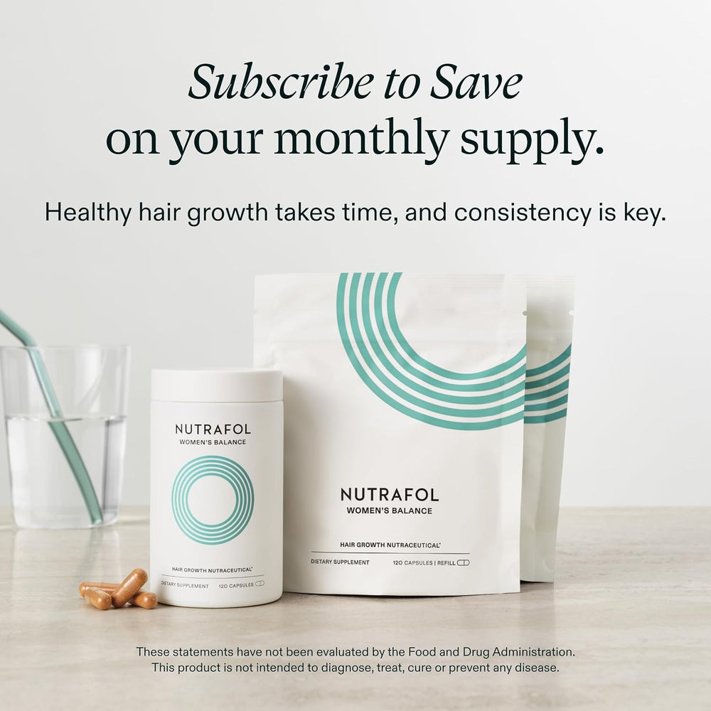 NSF Certified Sport Nutrafol Women’s Balance supplement for healthy hair growth