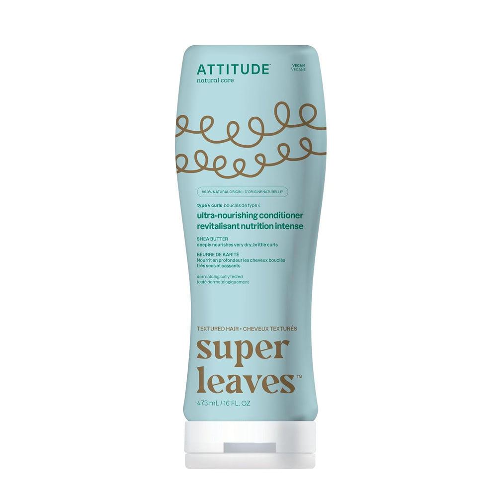 ATTITUDE Ultra-Nourishing Shea Butter Conditioner for deep moisture and curl detangling