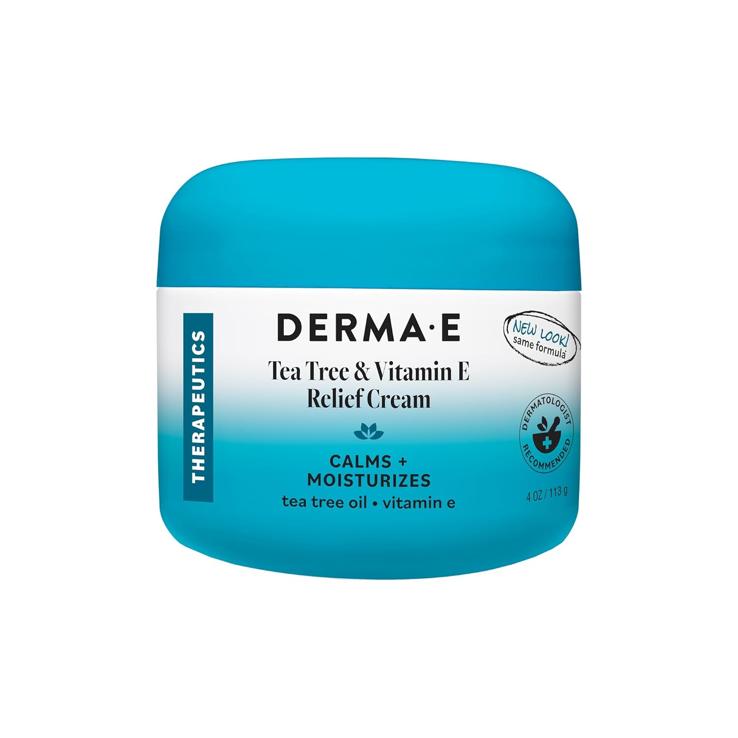 DERMA E calming skin cream designed to hydrate rough and uncomfortable skin