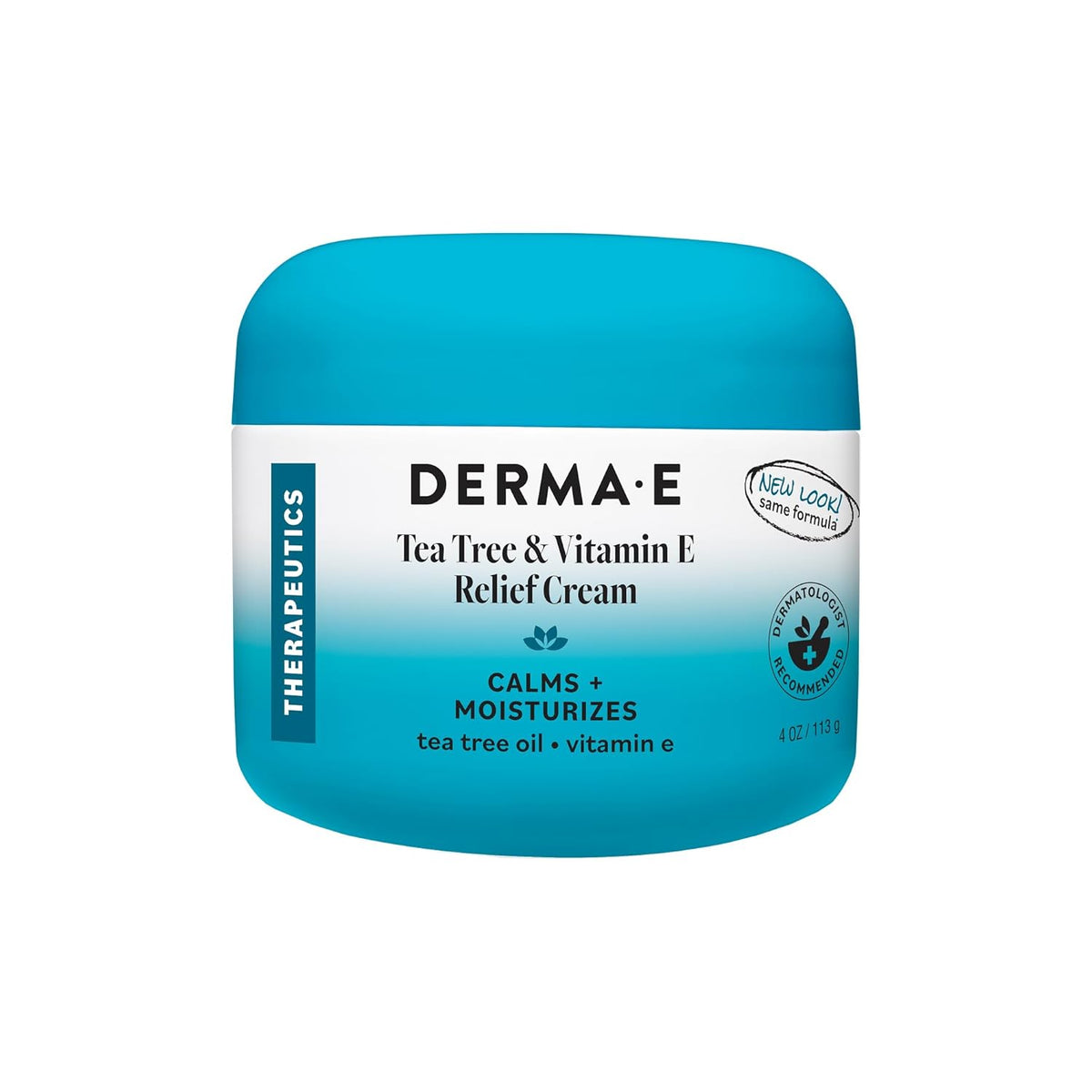 DERMA E calming skin cream designed to hydrate rough and uncomfortable skin