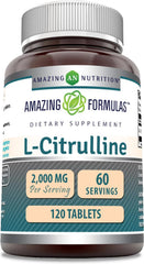 120 tablet L-Citrulline performance support supplement by Amazing Formulas