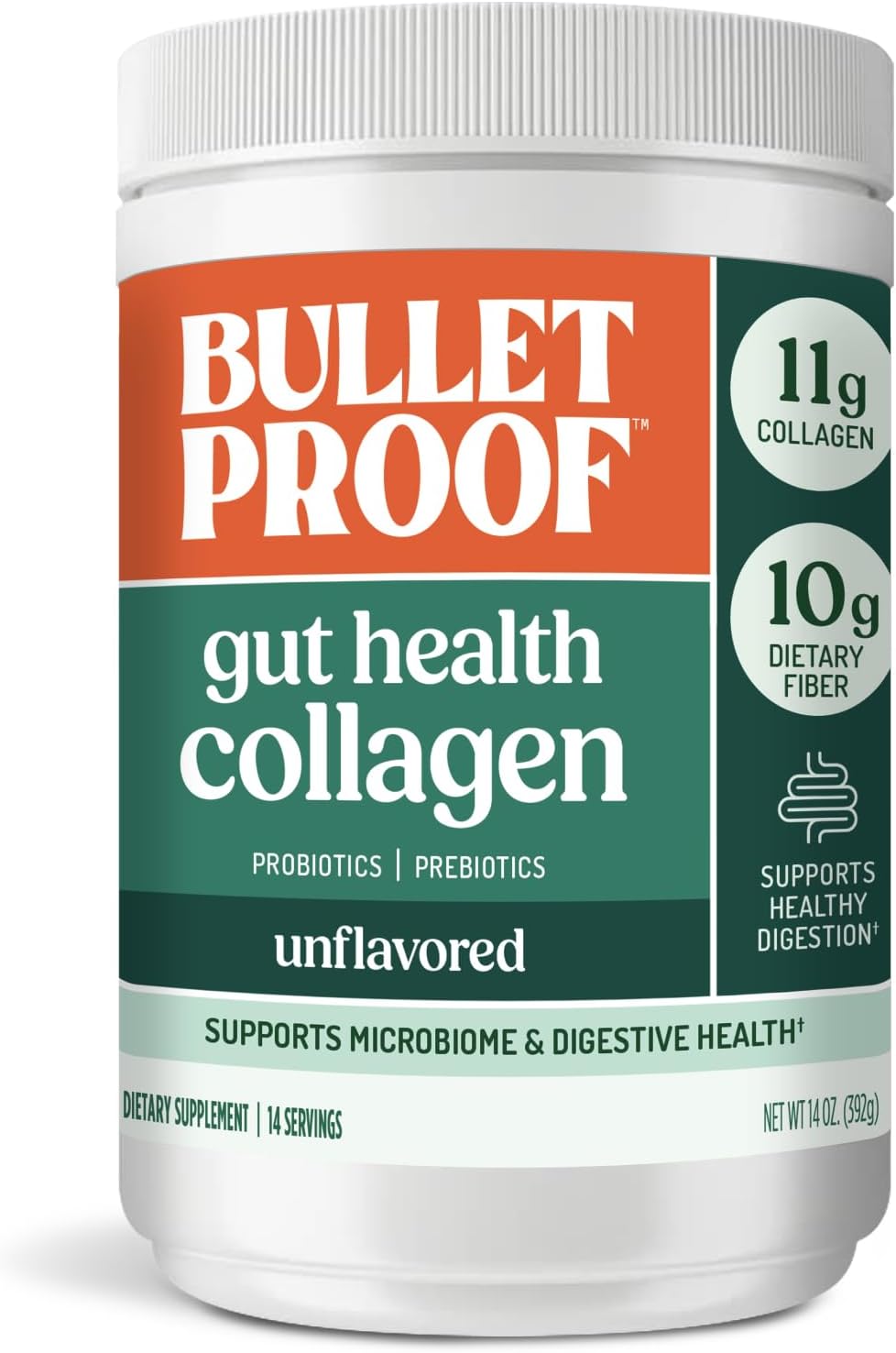 Bulletproof unflavored collagen supplement for skin, bones, joints, and digestion