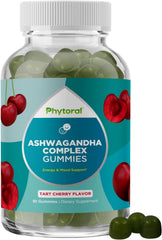 Gelatin-free ashwagandha gummies with zinc and vitamin D for adults