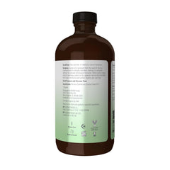 NOW organic castor oil front label with USDA Organic and Non-GMO seals