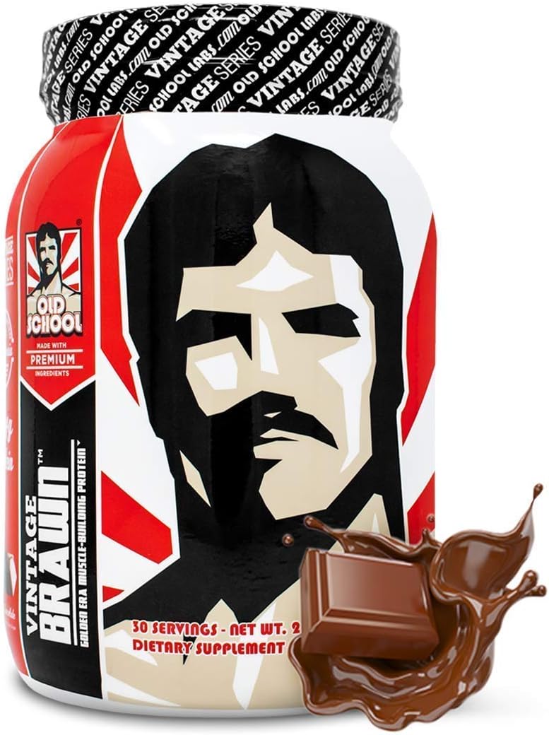 Chocolate Vintage Brawn protein supplement with milk beef and egg protein isolates