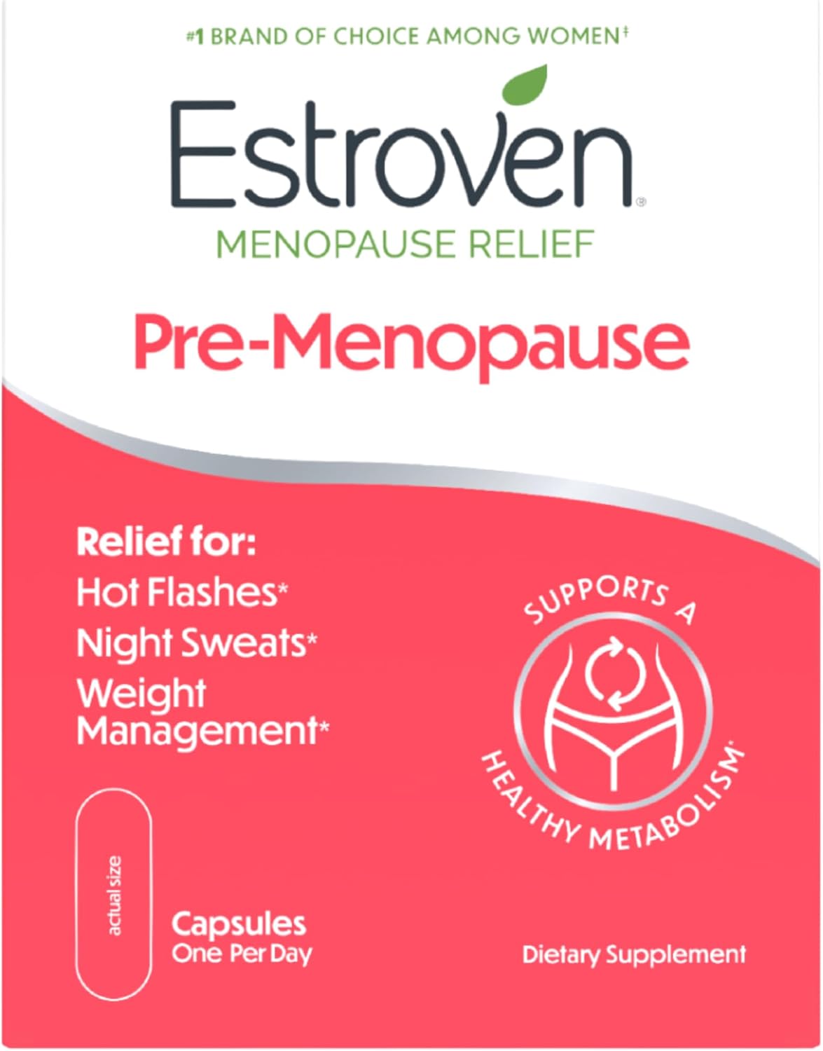 Menopause relief supplement by Estroven for daily women’s wellness support