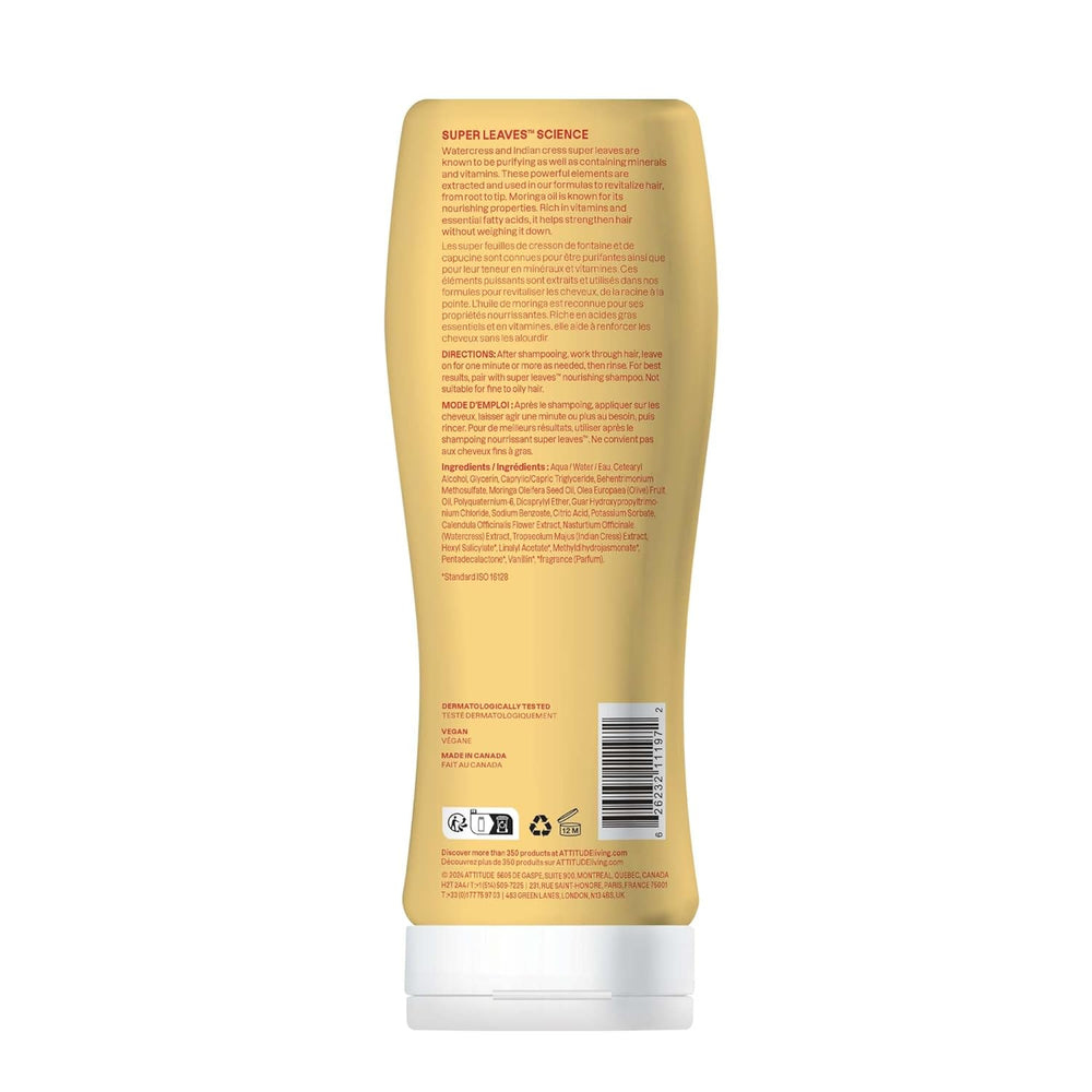 Moringa oil conditioner by ATTITUDE for textured curly hair care