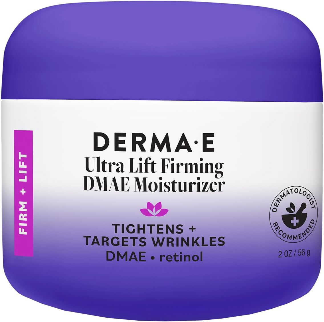 DERMA E DMAE moisturizer 2 oz for hydration and skin elasticity support