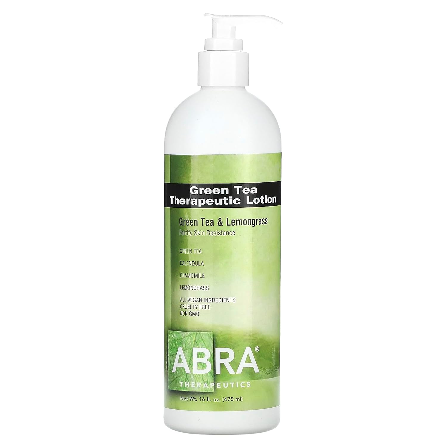 Abra Therapeutics herbal green tea lotion with nourishing moisturizing formula