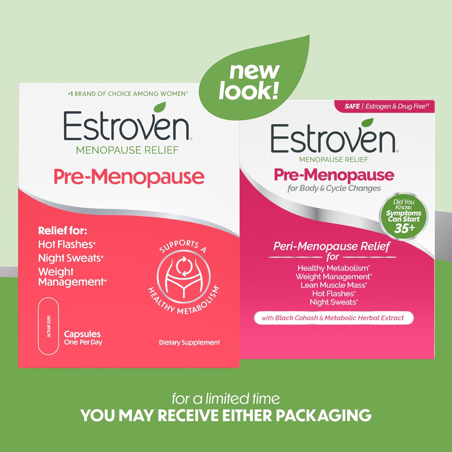 Estroven pre-menopause support tablets with clinically studied ingredients