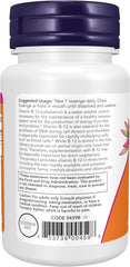 NOW Foods Vitamin B-12 2,000 mcg lozenges for energy and nervous system support