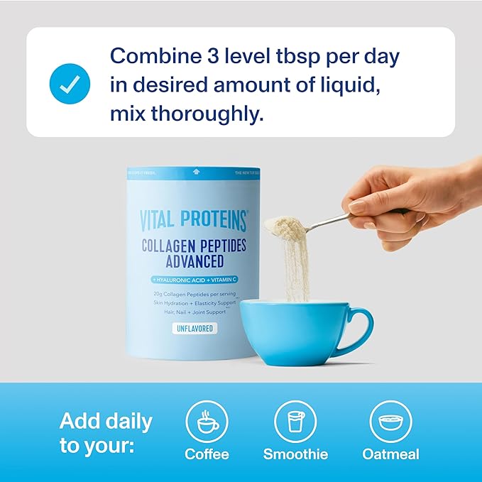 Vital Proteins Collagen Peptides Unflavored Health Support Powder
