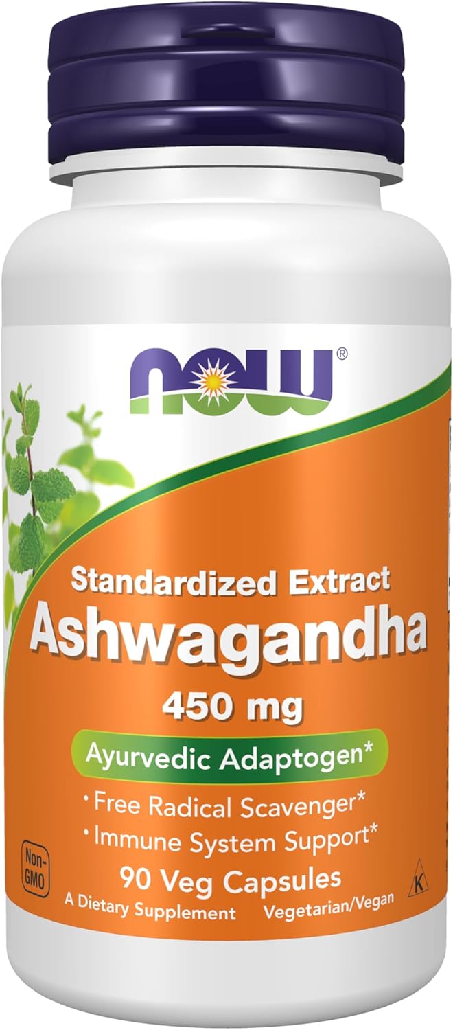 Ashwagandha 450 mg vegetarian capsules for Ayurvedic adaptogen support