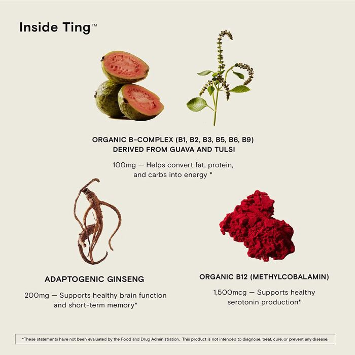 Moon Juice Ting B Complex Ginseng Metabolism Powder Supplement 1.7 Oz